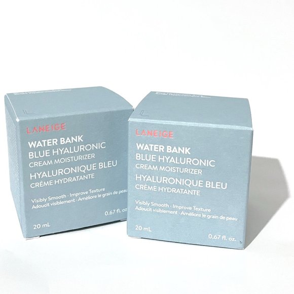 LANEIGE Other - TWO Mini Laneige Water Bank Blue Hyaluronic Cream Moisturizer Travel Size